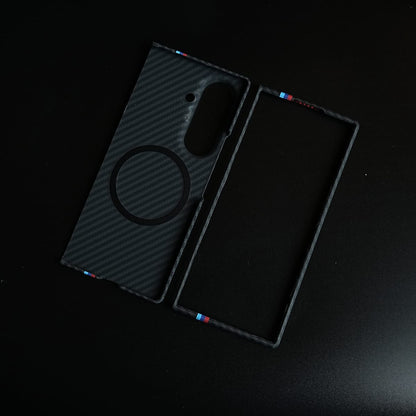 Carbon Fiber Texture Stripe Case for Galaxy Z Fold 8 Ultra | MagSafe Case