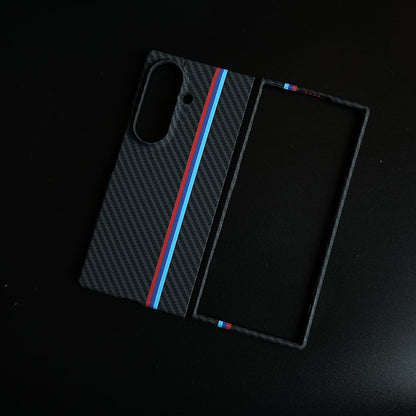 Carbon Fiber Texture Stripe Case for Galaxy Z Fold 8 Ultra | MagSafe Case