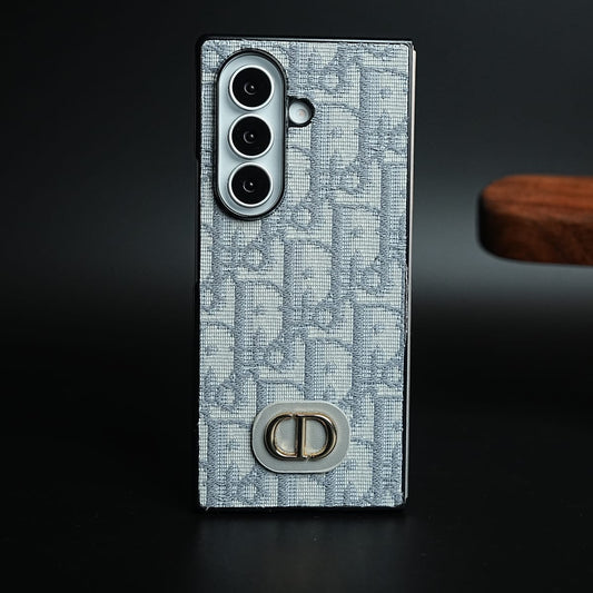 Luxury Fashion CD Embroidery Case Cover For Samsung Galaxy Z Fold 8 Ultra