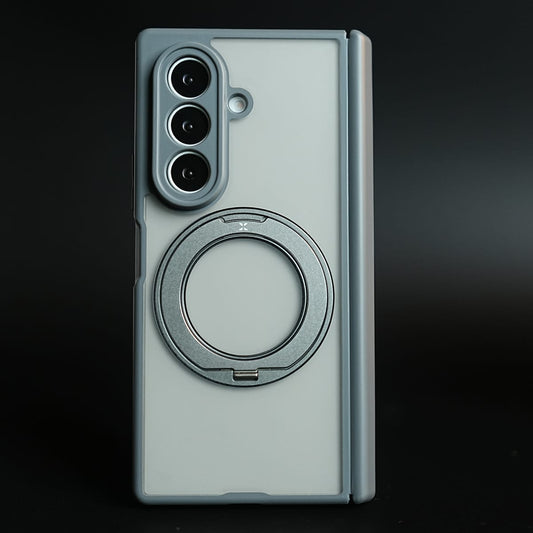 Magnetic Frosted Armor Case for Samsung Galaxy Z fold 8 Ultra | Rotating Metal Stand