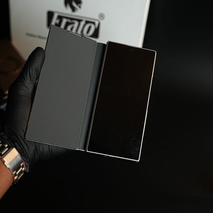 Leather Texture Full Cover Case for Galaxy Z Fold 8 Ultra | Built-In Metal Stand