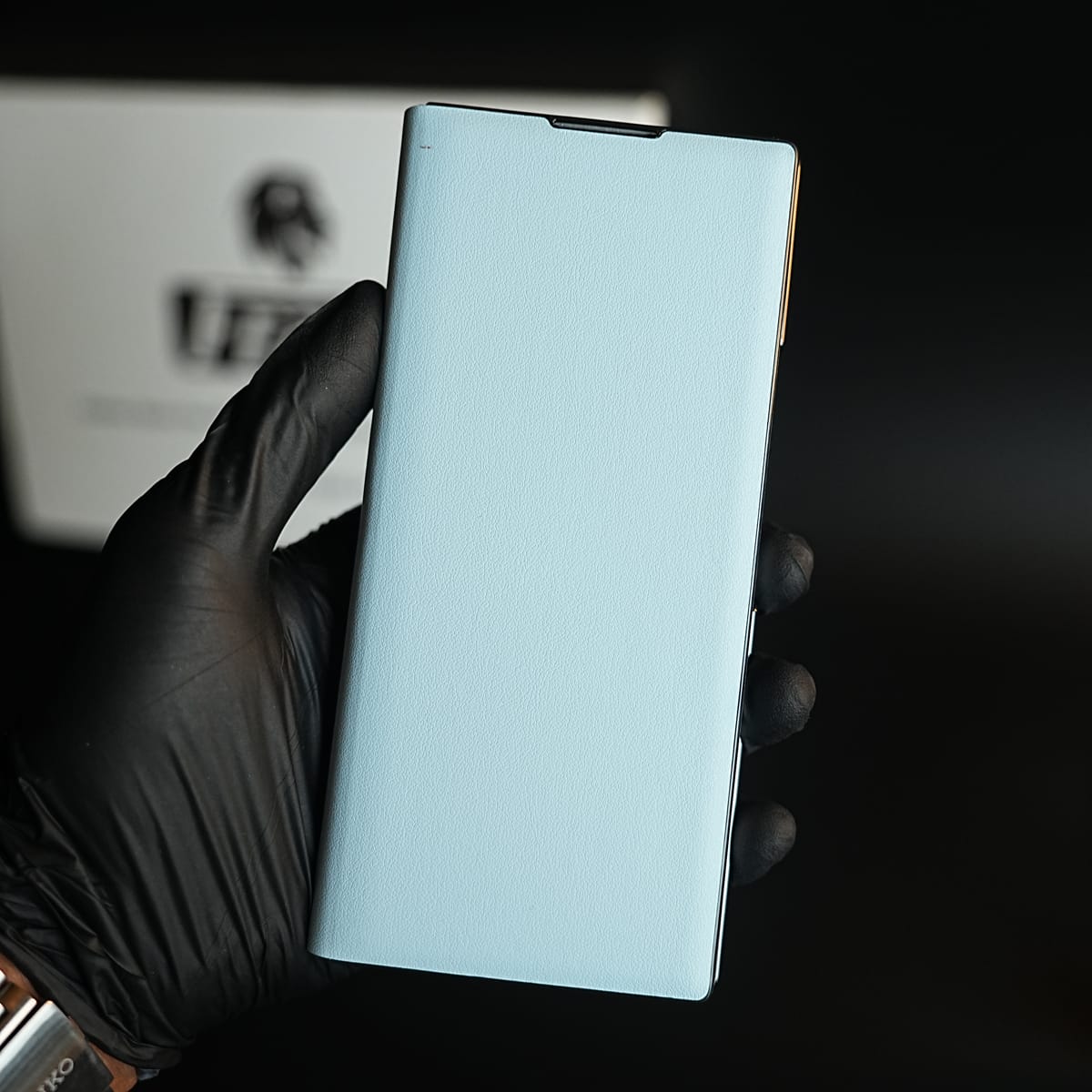 Leather Texture Full Cover Case for Galaxy Z Fold 8 Ultra | Built-In Metal Stand