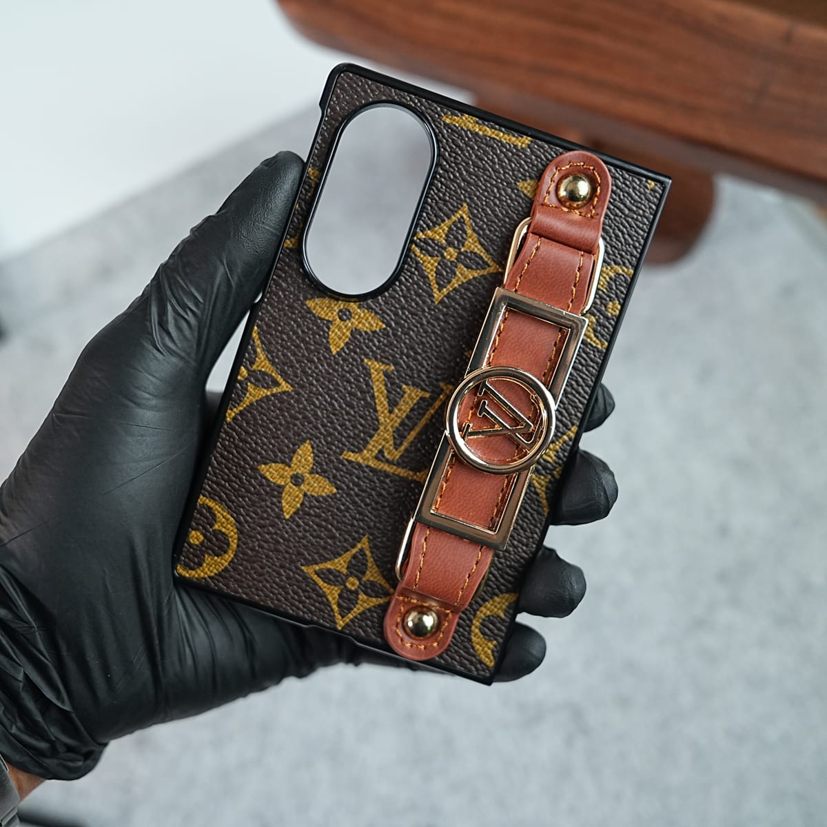 Luxury Brand Strap Holder Case For Samsung Galaxy Z Fold 8