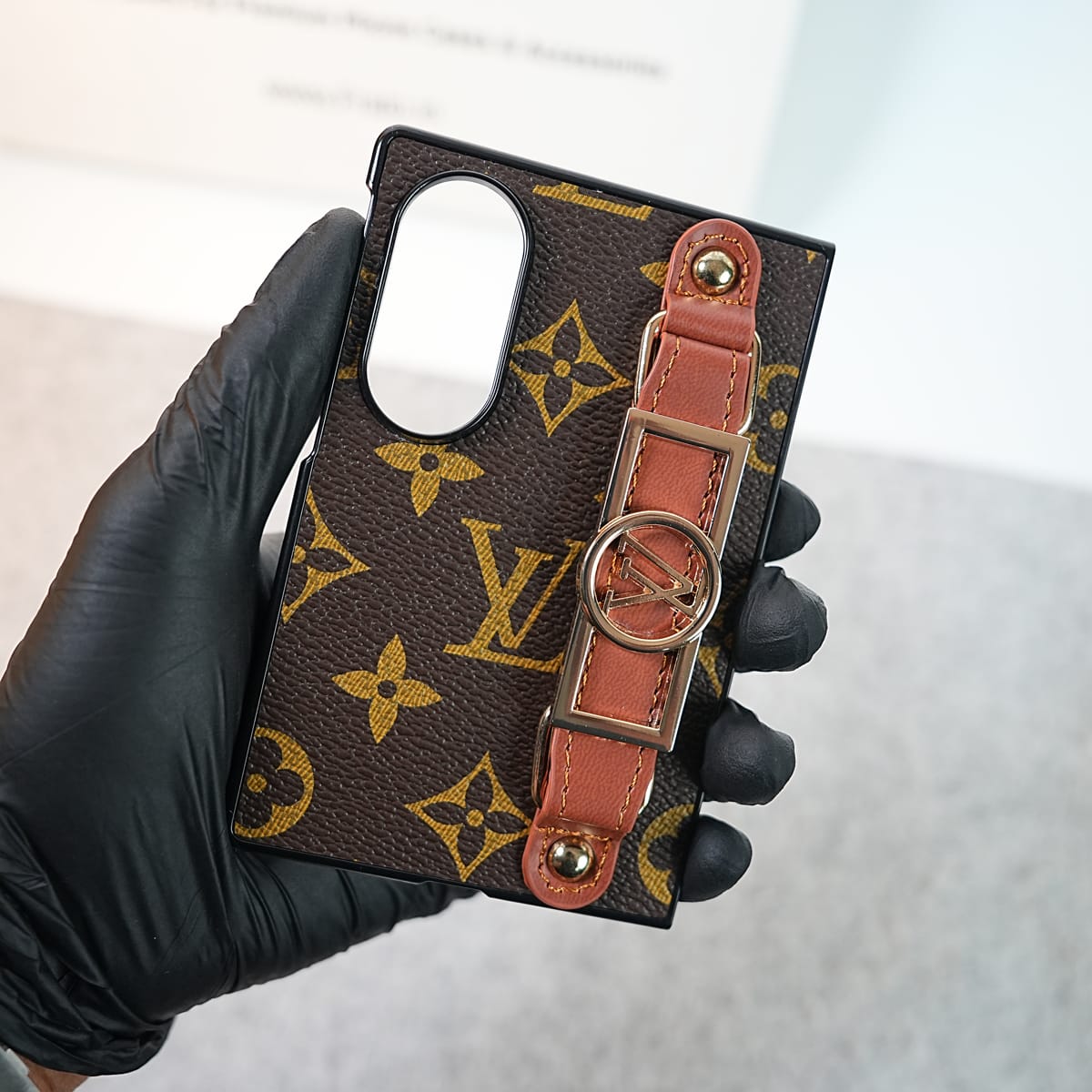 Luxury Brand Strap Holder Case For Samsung Galaxy Z Fold 8