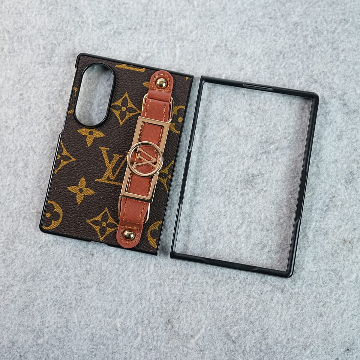 Luxury Brand Strap Holder Case For Samsung Galaxy Z Fold 8