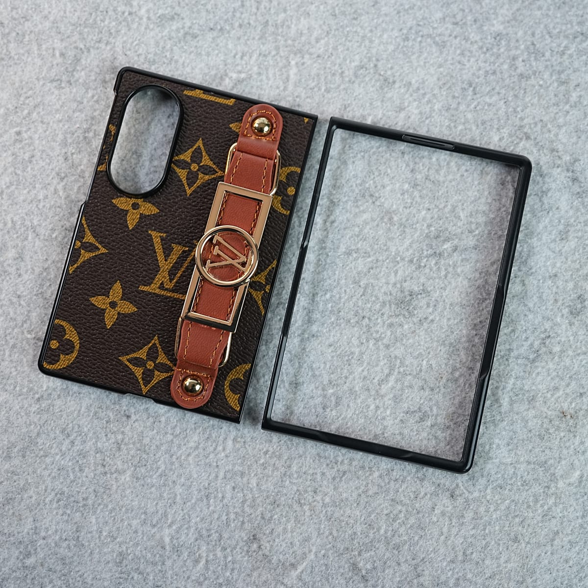 Luxury Brand Strap Holder Case For Samsung Galaxy Z Fold 8