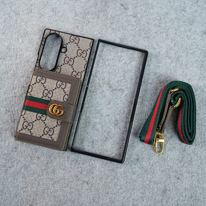 Luxury Cardholder Crossbody Sling Strap Case for Samsung Galaxy Z Fold 8 Ultra