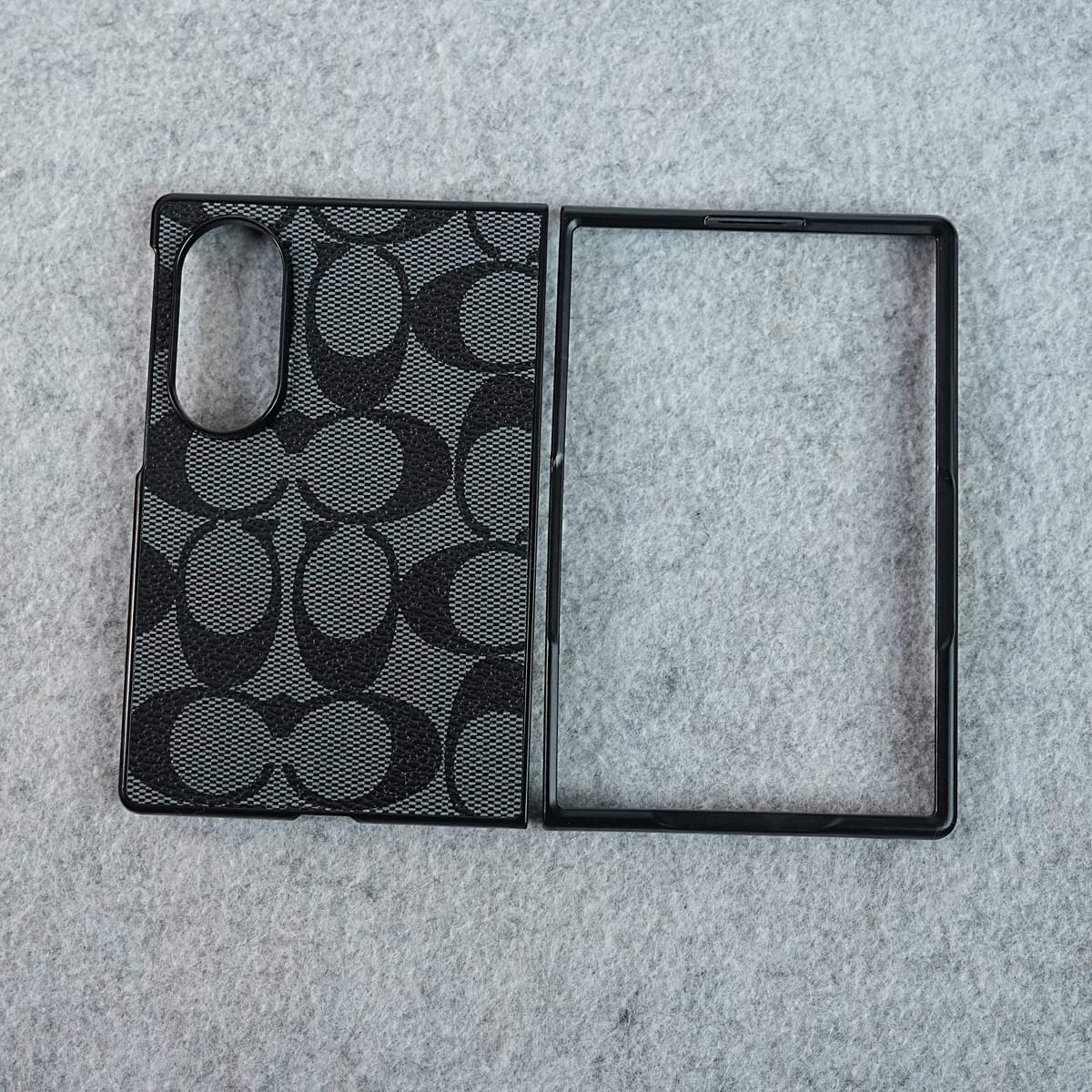 Luxury CC Brand PU Leather Design Case Cover For Samsung Galaxy Z Fold 8