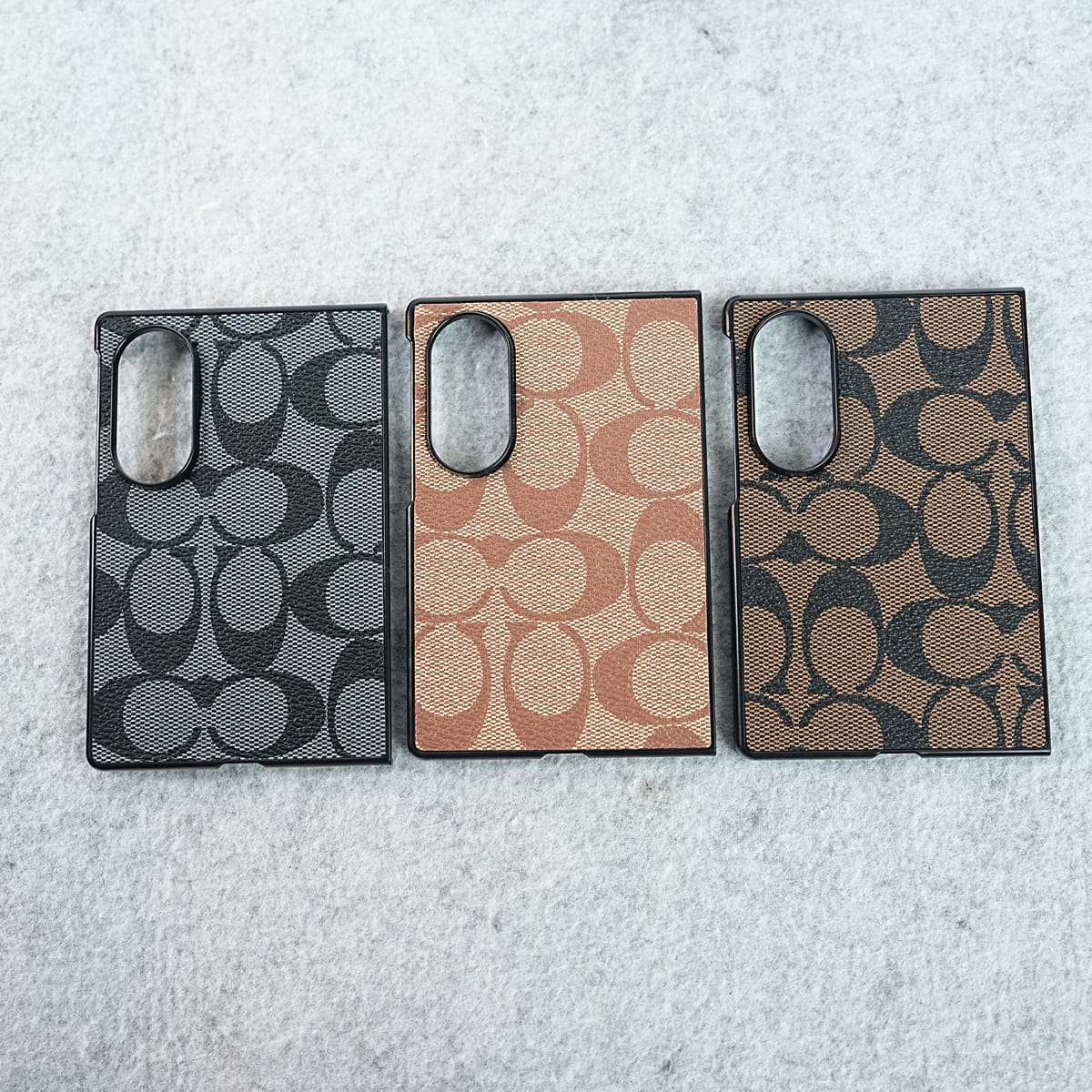 Luxury CC Brand PU Leather Design Case Cover For Samsung Galaxy Z Fold 8