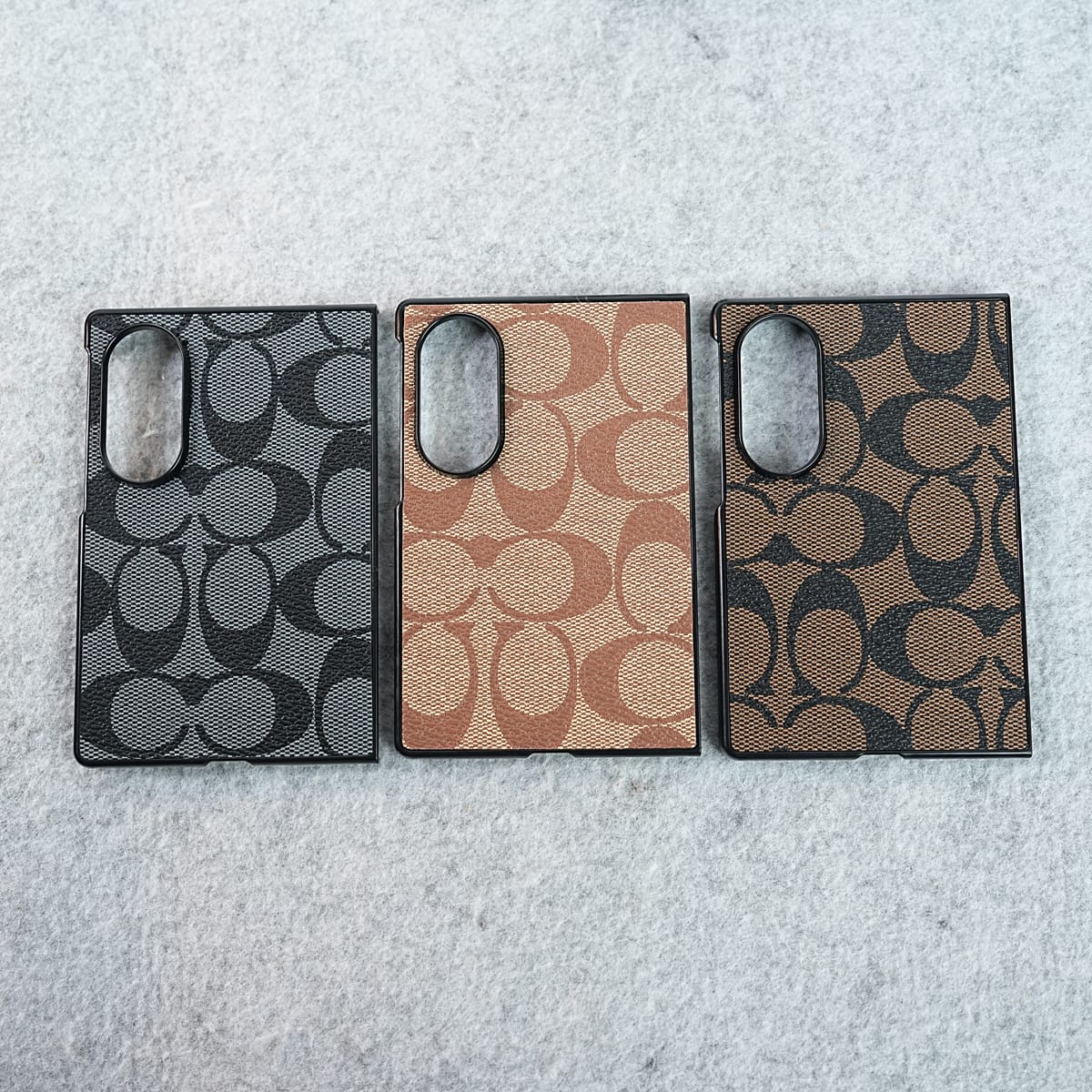 Luxury CC Brand PU Leather Design Case Cover For Samsung Galaxy Z Fold 8