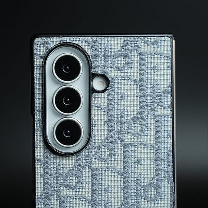Luxury Fashion CD Embroidery Case Cover For Samsung Galaxy Z Fold 8 Ultra