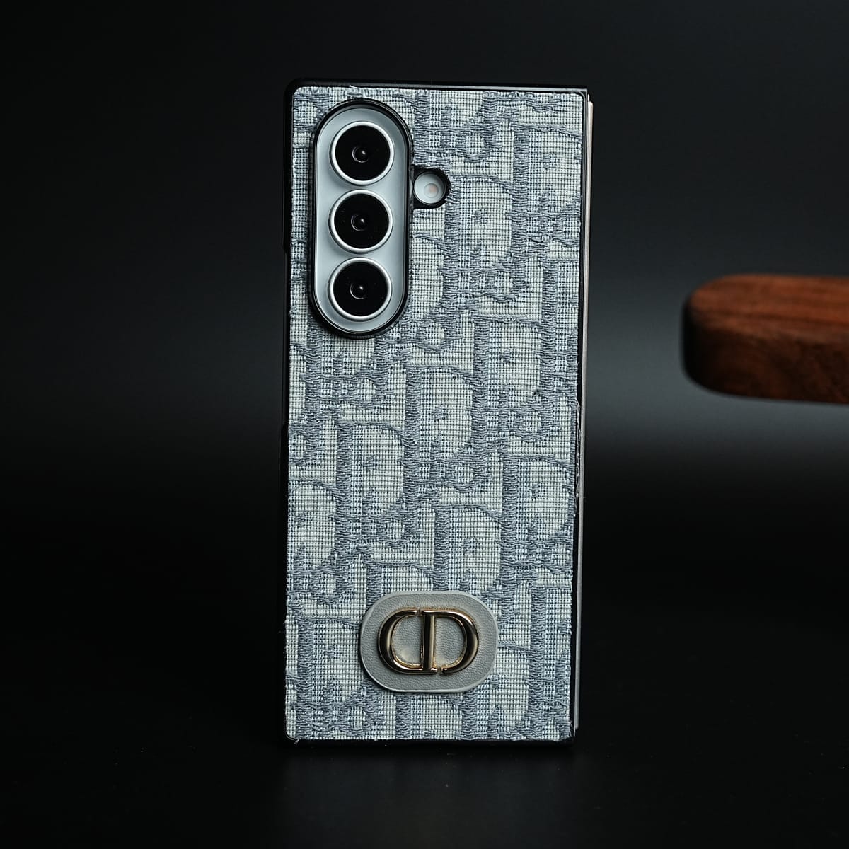 Luxury Fashion CD Embroidery Case Cover For Samsung Galaxy Z Fold 8 Ultra