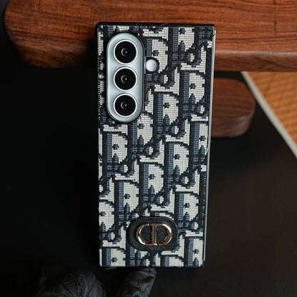 Luxury Fashion CD Embroidery Case Cover For Samsung Galaxy Z Fold 8 Ultra