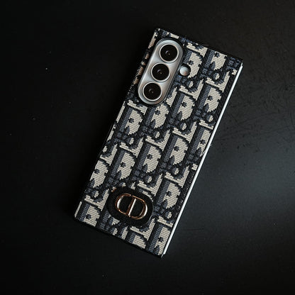 Luxury Fashion CD Embroidery Case Cover For Samsung Galaxy Z Fold 8 Ultra
