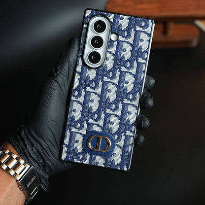 Luxury Fashion CD Embroidery Case Cover For Samsung Galaxy Z Fold 8 Ultra
