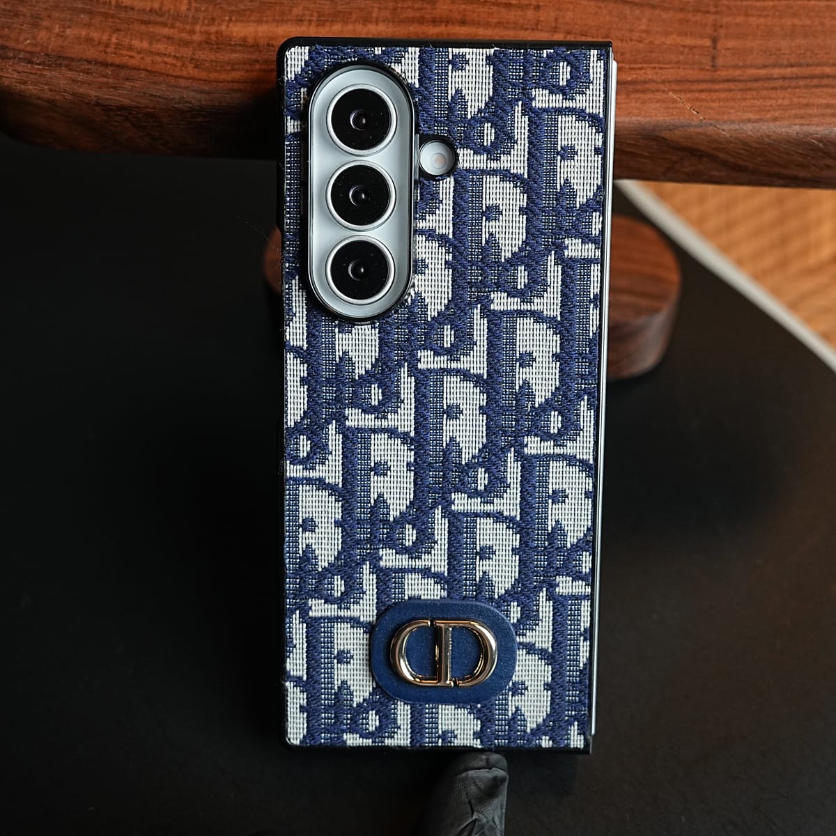 Luxury Fashion CD Embroidery Case Cover For Samsung Galaxy Z Fold 8 Ultra