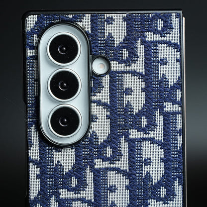 Luxury Fashion CD Embroidery Case Cover For Samsung Galaxy Z Fold 8 Ultra