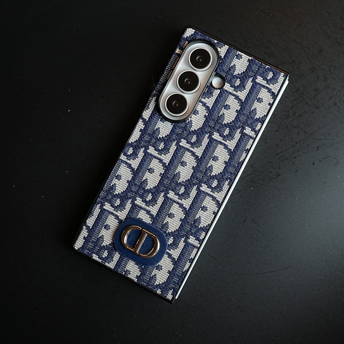 Luxury Fashion CD Embroidery Case Cover For Samsung Galaxy Z Fold 8 Ultra