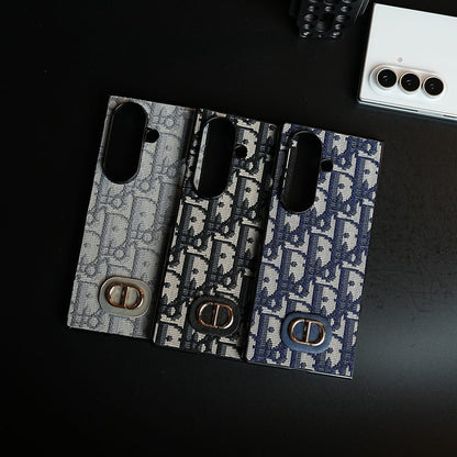 Luxury Fashion CD Embroidery Case Cover For Samsung Galaxy Z Fold 8 Ultra