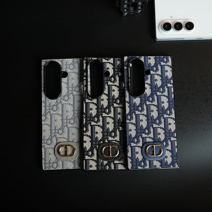 Luxury Fashion CD Embroidery Case Cover For Samsung Galaxy Z Fold 8 Ultra