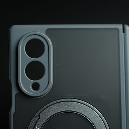 Magnetic Frosted Armor Case for Samsung Galaxy Z fold 8 | Rotating Metal Stand