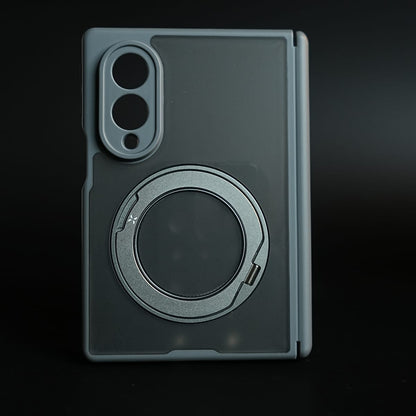 Magnetic Frosted Armor Case for Samsung Galaxy Z fold 8 | Rotating Metal Stand