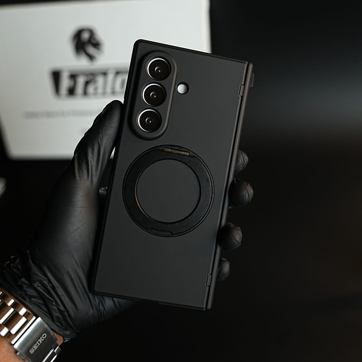 Matte Case for Galaxy Z Fold 8 Ultra | 360° Rotating Stand & Hinge Protection