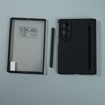 Matte Finish Case with Built-in Screen Protector For Samsung Galaxy Z Fold 8 | Full Hinge Protection & S Pen Holder