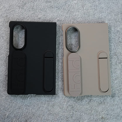 Matte Silicone Wrist Strap Case For Samsung Galaxy Z Fold 8 | Built in Kick Stand