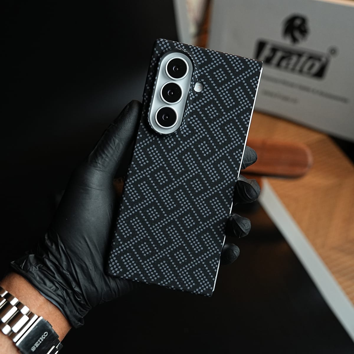 Pixel Geometric Pattern MagSafe Case for Galaxy Z Fold 8 Ultra | Protective Cover