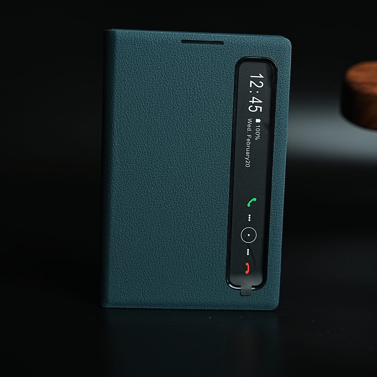 Smart View Leather Texture Flip Stand Case For Samsung Galaxy Z Fold 8