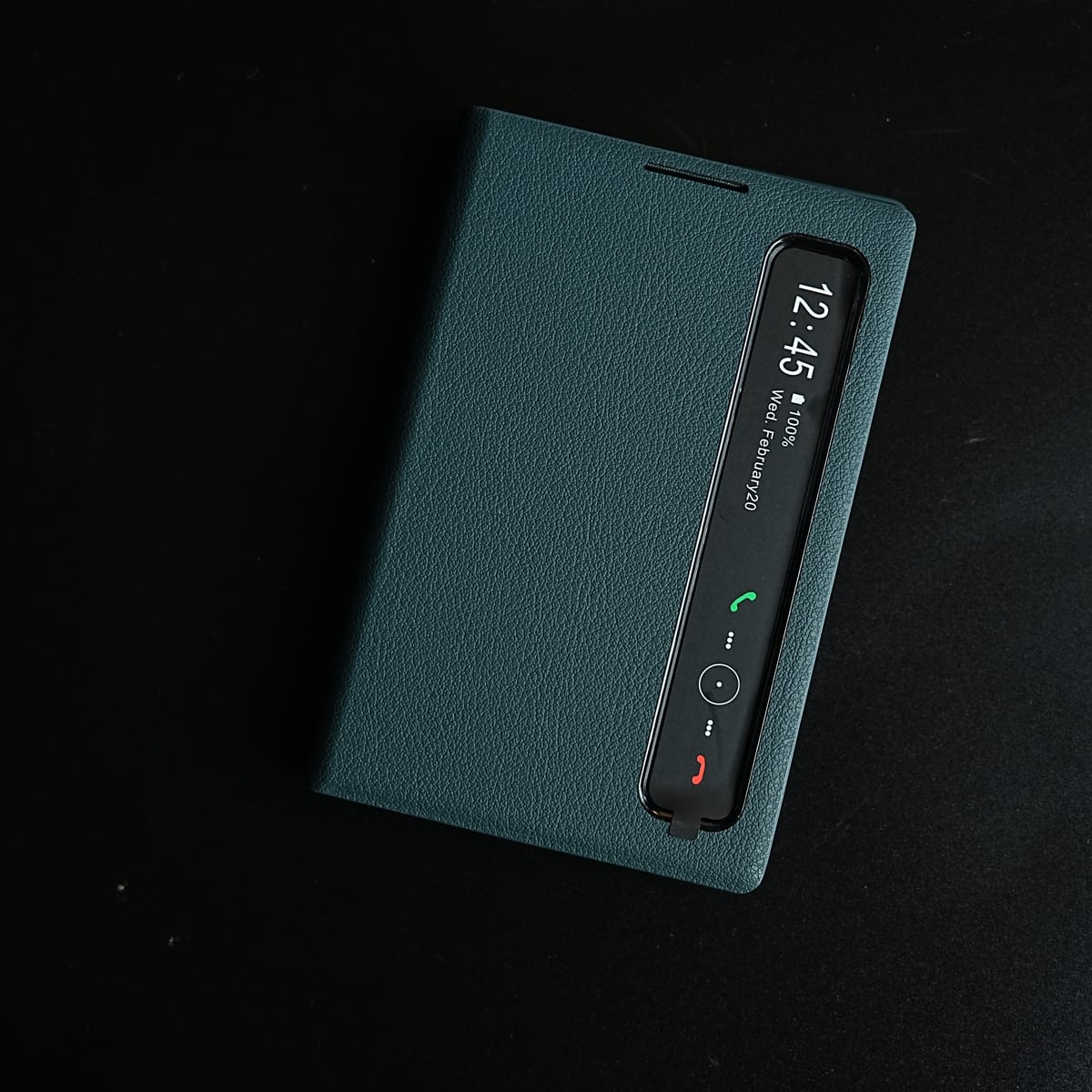 Smart View Leather Texture Flip Stand Case For Samsung Galaxy Z Fold 8