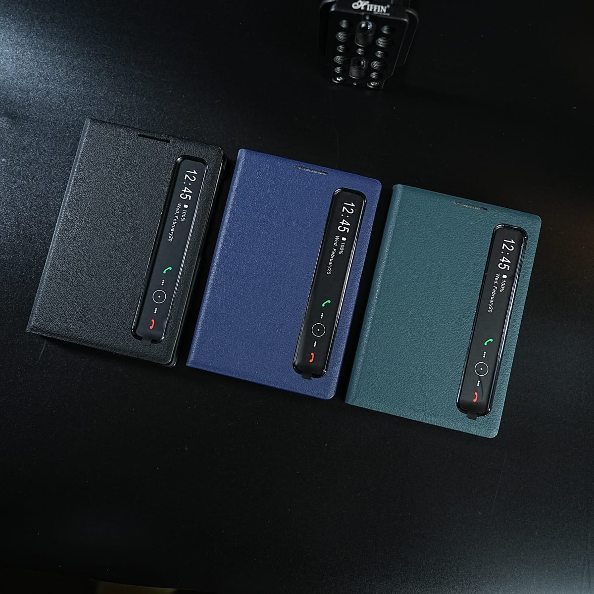 Smart View Leather Texture Flip Stand Case For Samsung Galaxy Z Fold 8