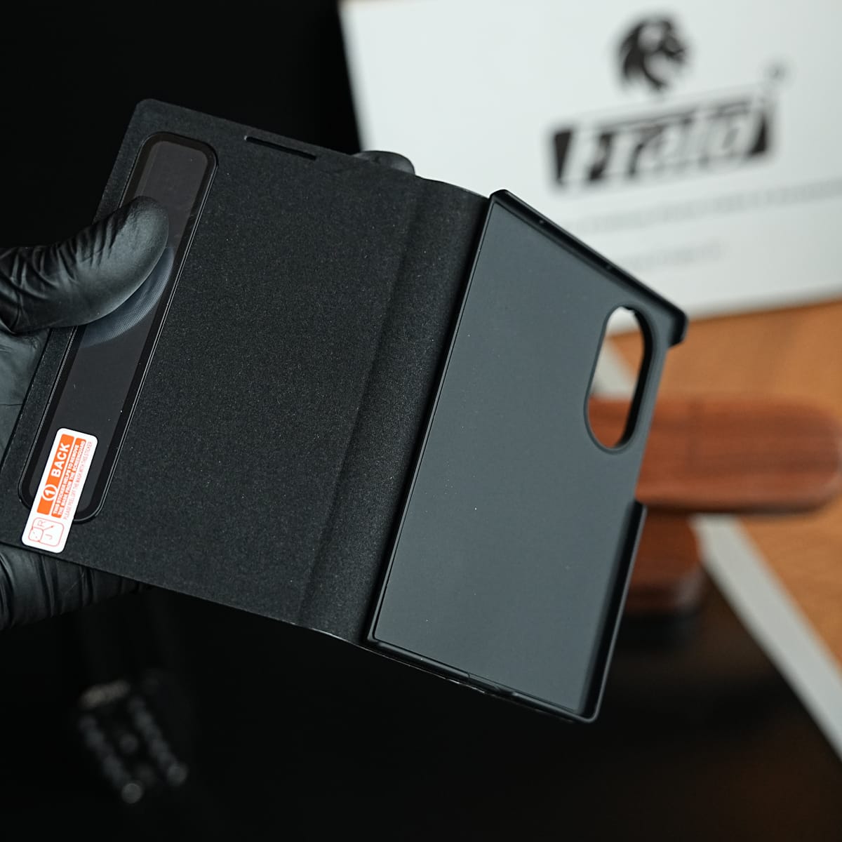 Smart View Leather Texture Flip Stand Case For Samsung Galaxy Z Fold 8