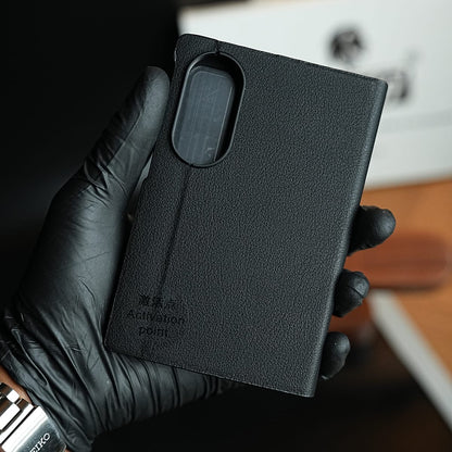 Smart View Leather Texture Flip Stand Case For Samsung Galaxy Z Fold 8