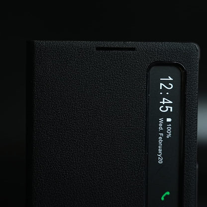 Smart View Leather Texture Flip Stand Case For Samsung Galaxy Z Fold 8