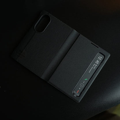 Smart View Leather Texture Flip Stand Case For Samsung Galaxy Z Fold 8