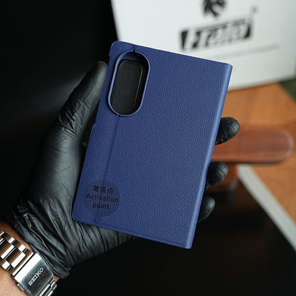 Smart View Leather Texture Flip Stand Case For Samsung Galaxy Z Fold 8