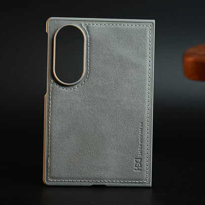 Stitched Leather Texture Case for Samsung Galaxy Z Fold 8 | Front Frame & Camera Protection