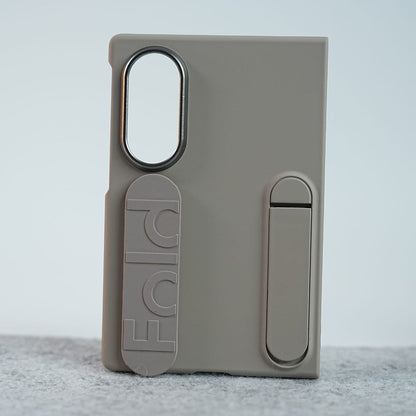 Matte Silicone Wrist Strap Case For Samsung Galaxy Z Fold 8 | Built in Kick Stand