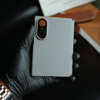 Carbon Fiber Texture Slim Case For Samsung Galaxy Z Fold 8 | Hinge Protection