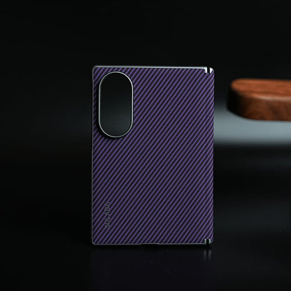 Woven Sunset Moonrise Texture Leather Back Case For Samsung Galaxy Z Fold 8 | Magnetic Ring